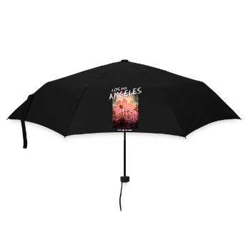 Los Angeles - Regenschirm (klein) - Schwarz - Vorne
