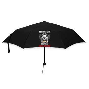 Chrome to the bone diesel runs deep - Umbrella (small) - black - Front