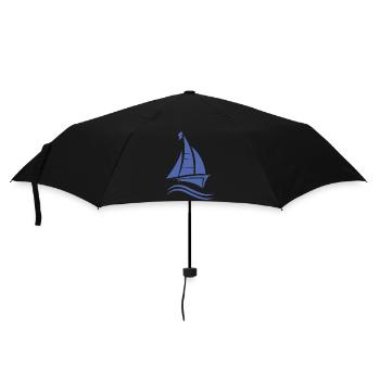 Permis de voile voilier - Parapluie standard - noir - Devant