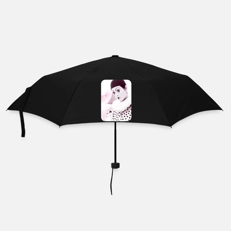 Trauriger Clown - Regenschirm (klein) - Schwarz
