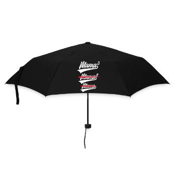 MAMA HIGH 3 KIDS TRIPLETS - Umbrella (small) - black - Front
