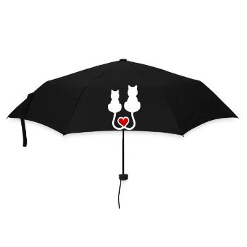 Cats - Umbrella (small) - black - Front