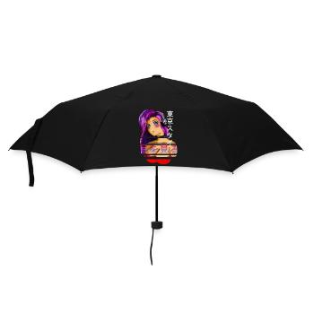 Rin - Regenschirm (klein) - Schwarz - Vorne