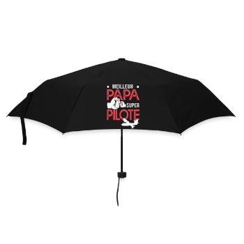 Cadeau papa meilleur papa pilote de canadaire - Parapluie standard - noir - Devant