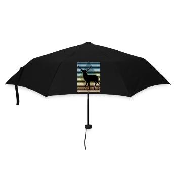 Cerf - Parapluie standard - noir - Devant