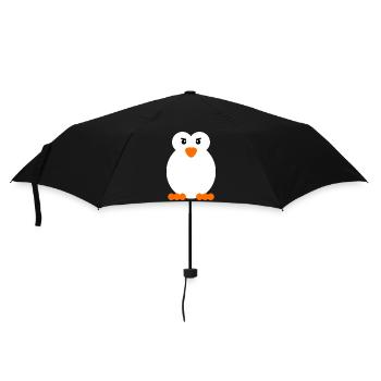 Oiseau de mer Animal Pingouin Antarctique Zoo Oiseau - Parapluie standard - noir - Devant