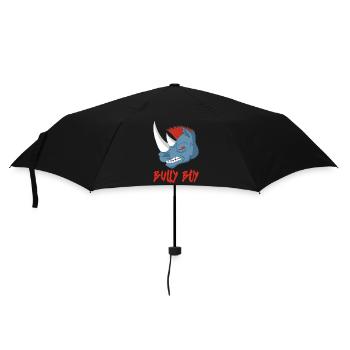 Nashornkopf - Regenschirm (klein) - Schwarz - Vorne