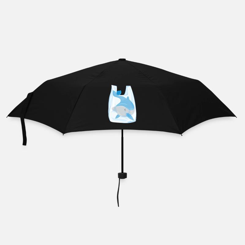 Pas de plastique s’il vous plaît - Dolphin - Parapluie standard - noir