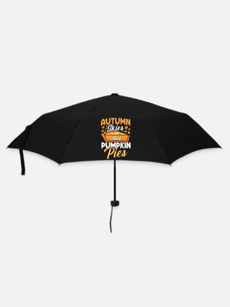 Herbst - Regenschirm (klein) - Schwarz