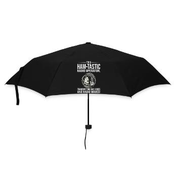 Amateur-tastischer Funker überträgt Papa-Witze - Regenschirm (klein) - Schwarz - Vorne