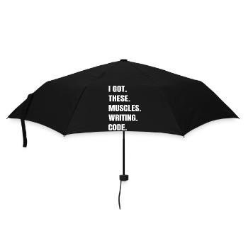 cool health informatics specialist shirts - Regenschirm (klein) - Schwarz - Vorne