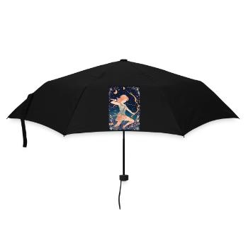 Sternzeichen Schütze - Regenschirm (klein) - Schwarz - Vorne