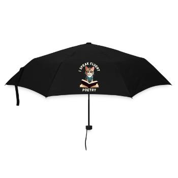 I speak fluent poetry - Umbrella (small) - black - Front