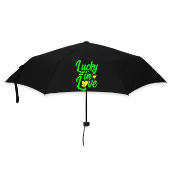 Love Happy Heart Card Valentine Vector Design Art - Umbrella (small) - black - Front