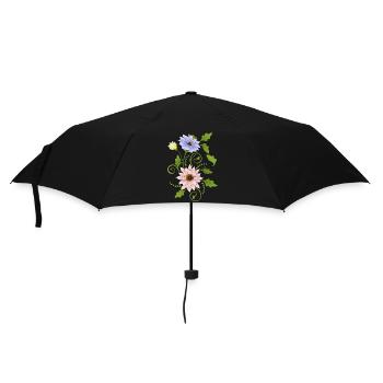Flower - Umbrella (small) - black - Front