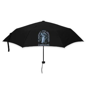 Erzengel Heiliger Religion Gott Engel Glaube Michael - Regenschirm (klein) - Schwarz - Vorne
