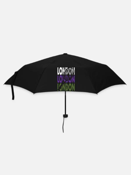 Tennis Shirt London Grand Slam Turnier Design - Regenschirm (klein) - Schwarz