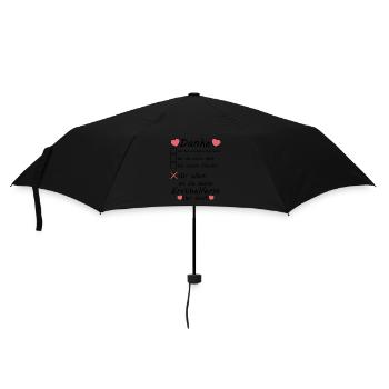 Beste Ersthelferin Danke Dankeschön sagen - Regenschirm (klein) - Schwarz - Vorne