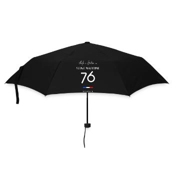 La vie est meilleure en SEINE MARITIME Rouen 76 - Parapluie standard - noir - Devant