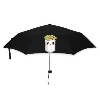 Funny Burrito Comic - Umbrella (small) - black - Front