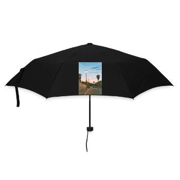 Entspannung und Gelassenheit - Abendsonne - Regenschirm (klein) - Schwarz - Vorne