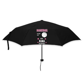 Basketball Beste Mama Mutter Muttertag Geburtstag - Regenschirm (klein) - Schwarz - Vorne
