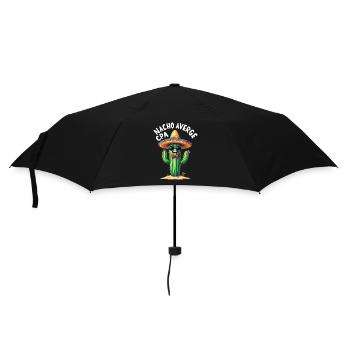 Nicht nur ein gewöhnlicher Steuerberater, Kaktus - Regenschirm (klein) - Schwarz - Vorne