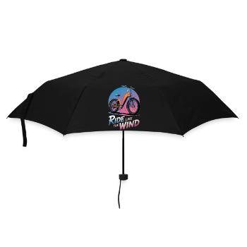 Illustration de vélo électrique vibrant - Parapluie standard - noir - Devant
