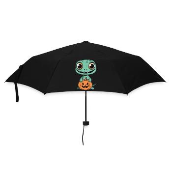 Lizard Halloween Funny Zombie - Umbrella (small) - black - Front