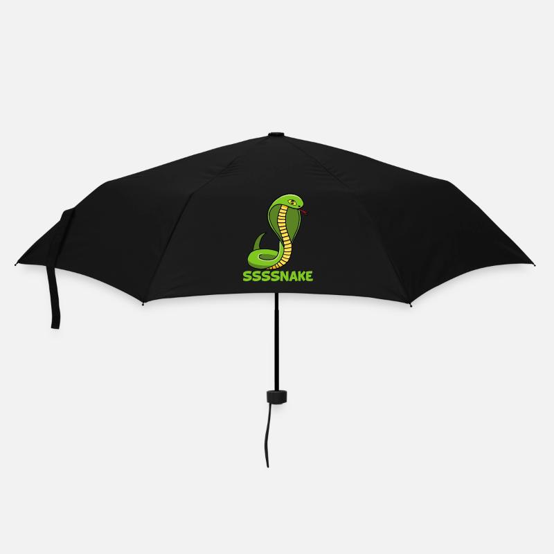 Schlangen-Manga - Regenschirm (klein) - Schwarz