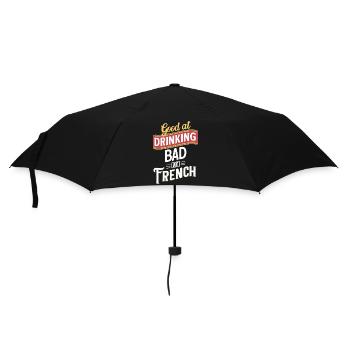 Bon pour boire mais mauvais en français - Parapluie standard - noir - Devant