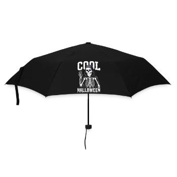 Squelette d’Halloween cool - Parapluie standard - noir - Devant