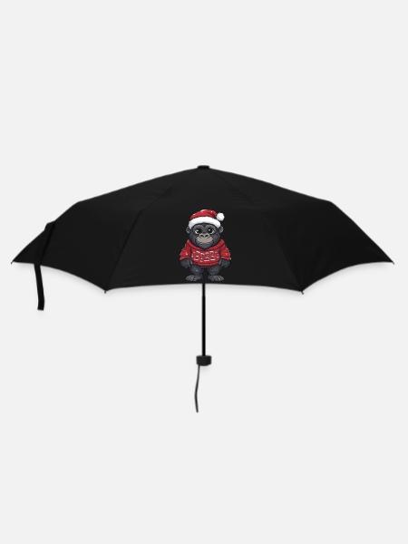 Bande dessinée de Noël Gorille - Parapluie standard - noir