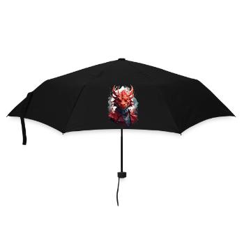 Drache - Regenschirm (klein) - Schwarz - Vorne