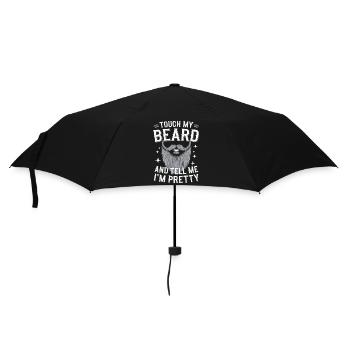 Bart Schnurrbart Bärtige Männer - Regenschirm (klein) - Schwarz - Vorne