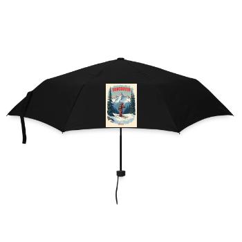 Vancouver Mountain Scenery - Umbrella (small) - black - Front