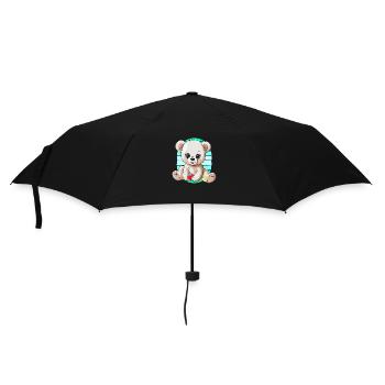 années 80 années 90 Teddy Retro Teddy Bear Ours Ours Enfants - Parapluie standard - noir - Devant