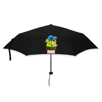 Prague 2025 Colorful Palm Trees - Umbrella (small) - black - Front