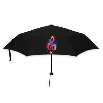 Clé colorée avec éclaboussures de peinture - Parapluie standard - noir - Devant