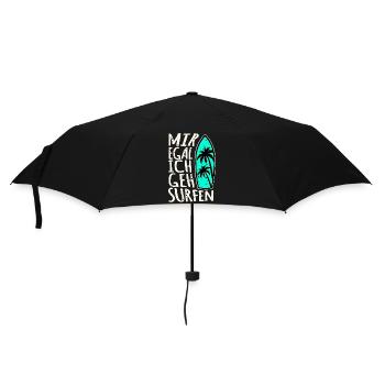 Je m’en fiche, je vais surfer - Parapluie standard - noir - Devant