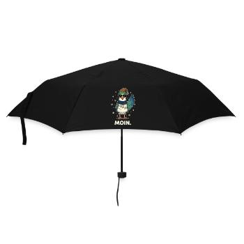 Seagull Santa Claus Christmas Fairy Lights - Umbrella (small) - black - Front