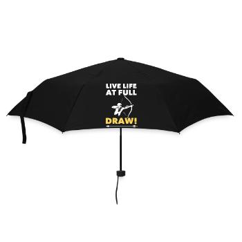 Archery Live Life At Full Draw - Umbrella (small) - black - Front