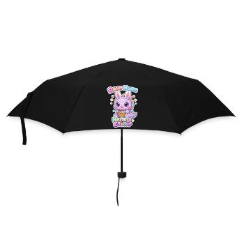 Bunnies Kids Easter Rawr Dino Happy Easter - Umbrella (small) - black - Front