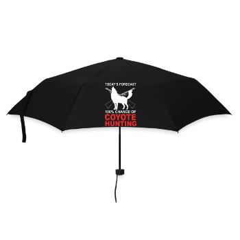 Kojote Jagd Jäger - Regenschirm (klein) - Schwarz - Vorne
