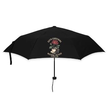 Goth Gardening Coffee Rose Cup - Umbrella (small) - black - Front