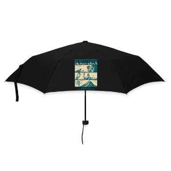 Bergsteigen Motivation Kein Weg Egal - Regenschirm (klein) - Schwarz - Vorne