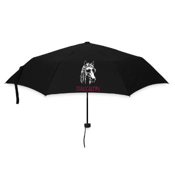 Stallchefin - Regenschirm (klein) - Schwarz - Vorne