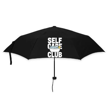 Self Care Club mit Schaumbad und Ente - Regenschirm (klein) - Schwarz - Vorne