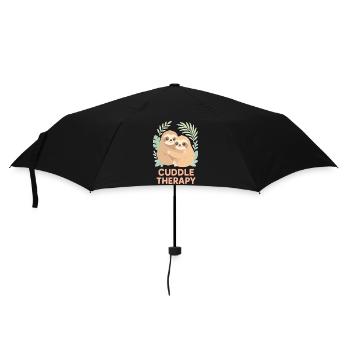 Cuddle Therapy: Cute sloths in the jungle - Umbrella (small) - black - Front