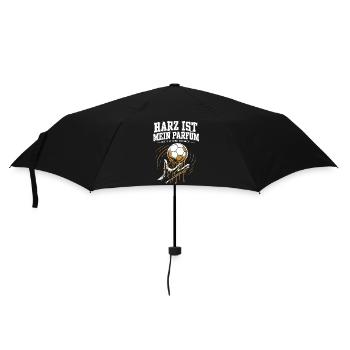 Harz ist mein Parfüm – Handball Shirt - Regenschirm (klein) - Schwarz - Vorne